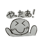 変顔のウサギと色が変わる人（個別スタンプ：1）