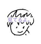 無表情！？たわちゃん手描きスタンプ（個別スタンプ：3）