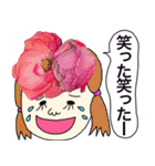 実写のお花達がいっぱいのあいさつスタンプ（個別スタンプ：15）