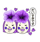 実写のお花達がいっぱいのあいさつスタンプ（個別スタンプ：40）