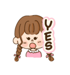 わんこ＆女の子（個別スタンプ：2）