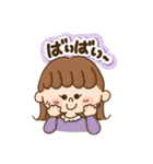 わんこ＆女の子（個別スタンプ：14）