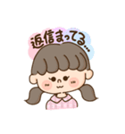 わんこ＆女の子（個別スタンプ：15）