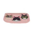 さん匹の猫（個別スタンプ：4）