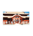 OKINAWAの景色とお花に癒されて③（個別スタンプ：1）