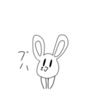 弟のうさぎ。（個別スタンプ：6）