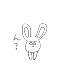 弟のうさぎ。（個別スタンプ：16）