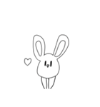弟のうさぎ。（個別スタンプ：17）