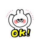 バケットうさぎ（個別スタンプ：1）