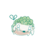 グリーンハリネズミ（個別スタンプ：7）