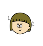 てきとーに返事するボブちゃん（個別スタンプ：1）