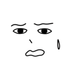 あなたと私 顔の表情（個別スタンプ：35）