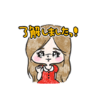 Girly 紗栄子♡スタンプ（個別スタンプ：1）