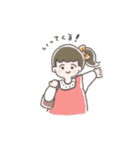 ほんわかなおんなのこ（個別スタンプ：4）