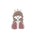 ほんわかなおんなのこ（個別スタンプ：16）