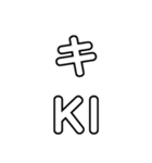Japanese pronunciation  Katakanakaア〜コ（個別スタンプ：12）