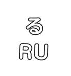 Japanese pronunciation from RA to Nn（個別スタンプ：8）