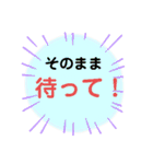 大きな文字で「後で電話します」（個別スタンプ：2）