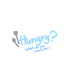 Daily stamps blue ver（個別スタンプ：8）