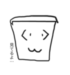 絵を描いて自分でスタンプ作ったよ。（個別スタンプ：4）