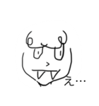 絵を描いて自分でスタンプ作ったよ。（個別スタンプ：8）