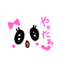 リボンを付けたキラキラおめ目ちゃん☆（個別スタンプ：14）