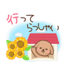 かわいいトイプードルの初夏の日常（個別スタンプ：10）