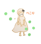 黒りぼんの女の子（個別スタンプ：5）