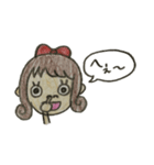くるくる巻きの女の子2（個別スタンプ：7）
