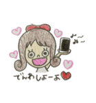 くるくる巻きの女の子2（個別スタンプ：9）