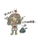 くるくる巻きの女の子2（個別スタンプ：11）