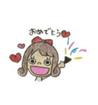 くるくる巻きの女の子2（個別スタンプ：15）