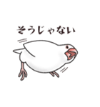 文鳥三昧～桜＆白文鳥～（個別スタンプ：2）