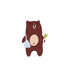 ぼーっとクマ（個別スタンプ：2）