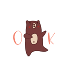 ぼーっとクマ（個別スタンプ：5）