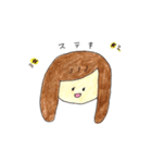 女の子のかわいい日常（個別スタンプ：1）