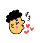 ラブ男とラブ子（個別スタンプ：3）