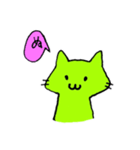 みどりねこっ（個別スタンプ：2）