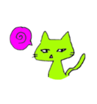 みどりねこっ（個別スタンプ：8）