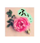 連絡お知らせ 敬語で大人な花写真（個別スタンプ：35）