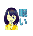 青髪の女の子（個別スタンプ：10）