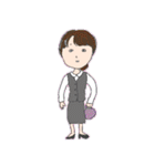 いろんなガール1-40（個別スタンプ：37）
