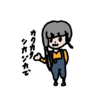 ミニキャラの女の子たち（個別スタンプ：1）