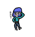 ミニキャラの女の子たち（個別スタンプ：2）