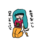 ミニキャラの女の子たち（個別スタンプ：3）