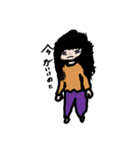 ミニキャラの女の子たち（個別スタンプ：4）