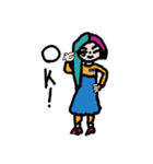 ミニキャラの女の子たち（個別スタンプ：7）