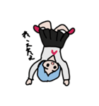 ミニキャラの女の子たち（個別スタンプ：19）