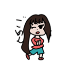ミニキャラの女の子たち（個別スタンプ：21）