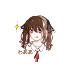 茶髪ツインテールの女の子（個別スタンプ：12）